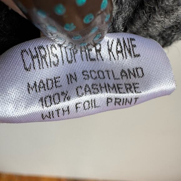 100% Cashmere CHRISTOPHER KANE Metallic Chevron Knit Tank Top - Picture 5 of 9